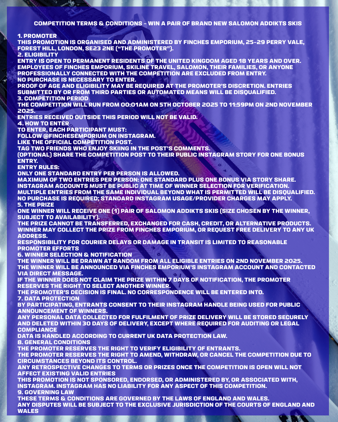 competition terms and conditions
