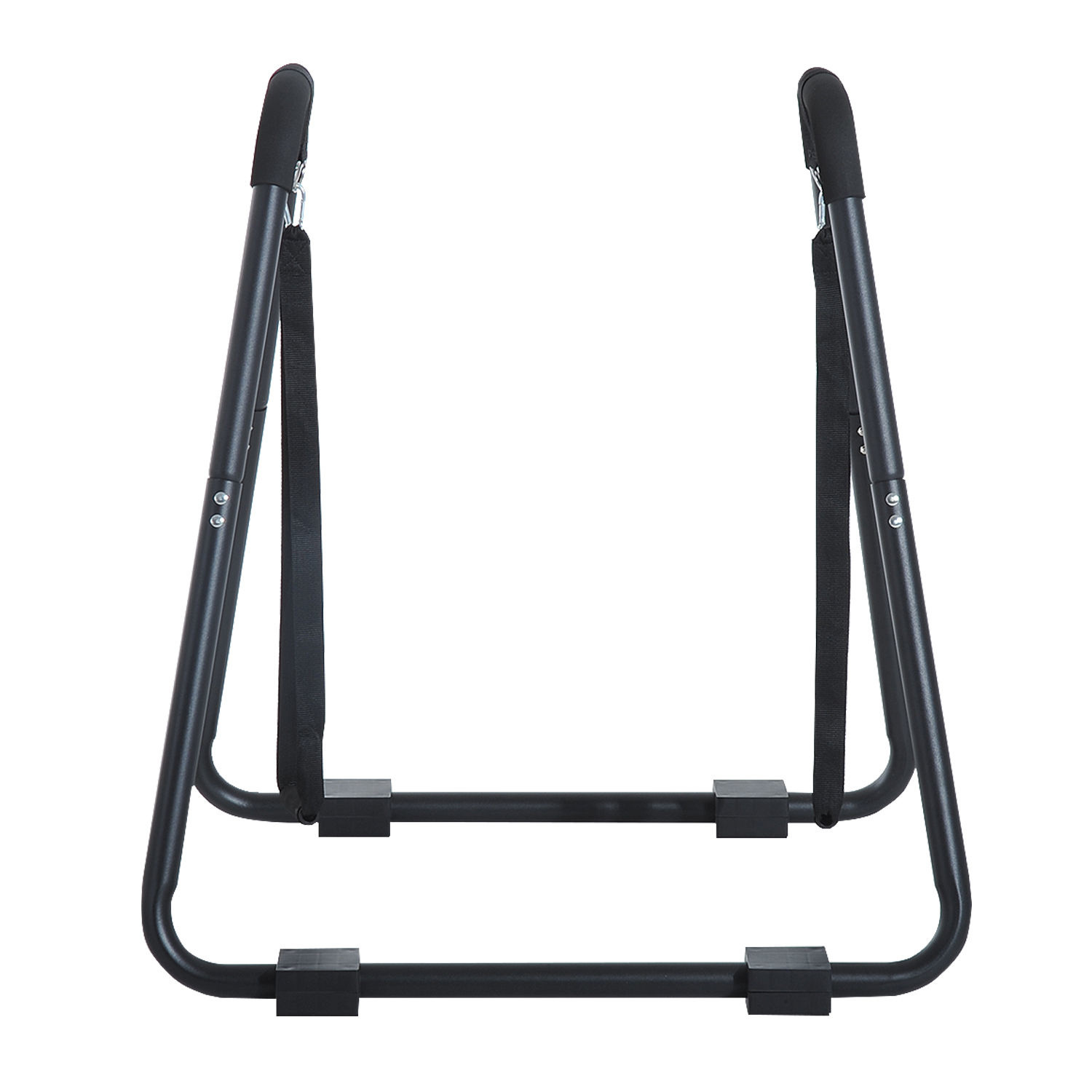 HOMdotCOM Dip station met lussen zwart