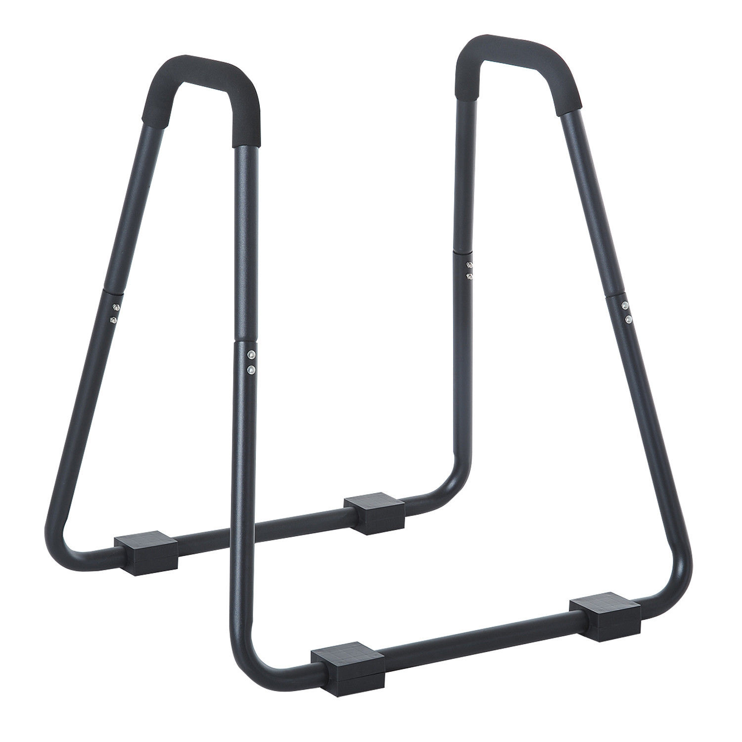 HOMdotCOM Dip station met lussen zwart