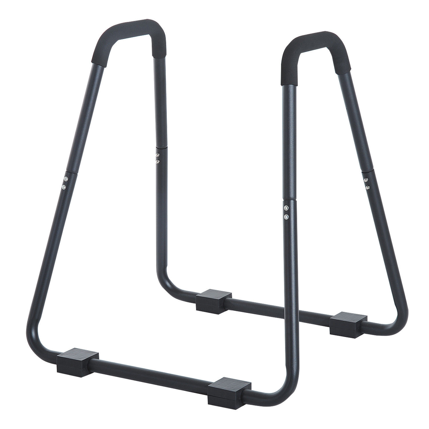 HOMdotCOM Dip station met lussen zwart