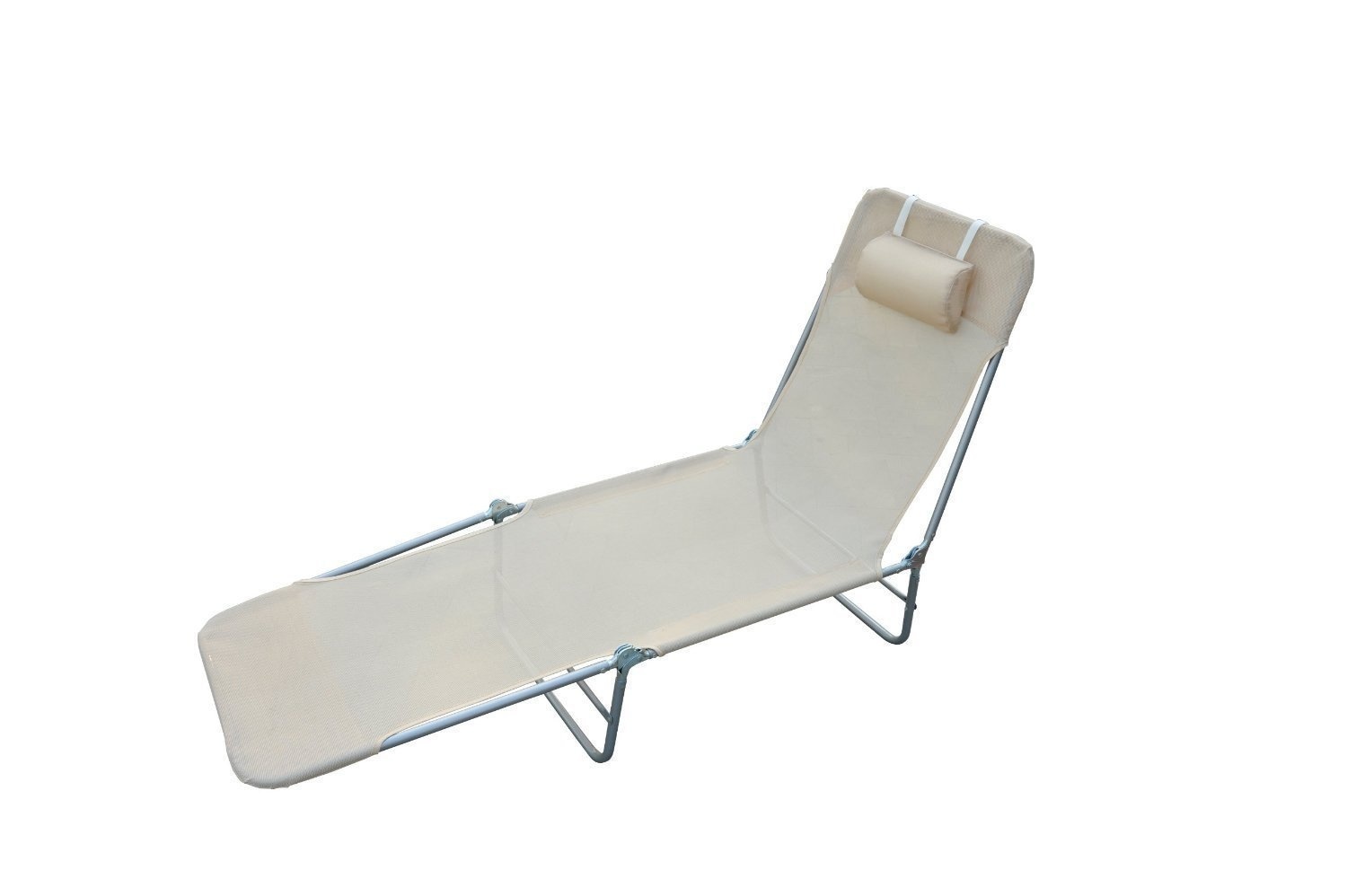 Outsunny Ligstoel crème