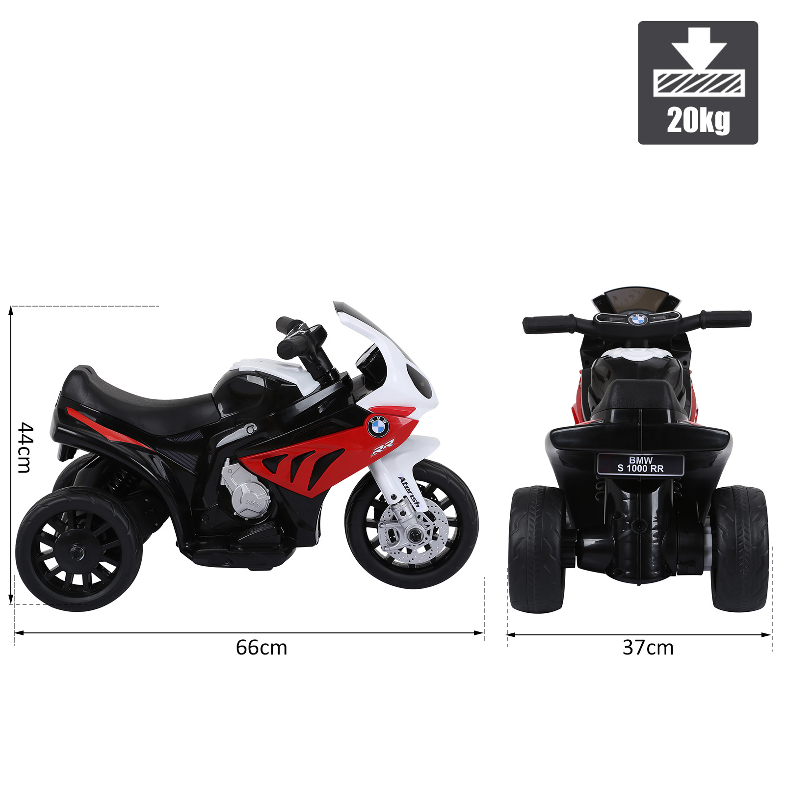 HOMdotCOM Driewieler motorfiets BMW S1000RR zwart/wit/rood