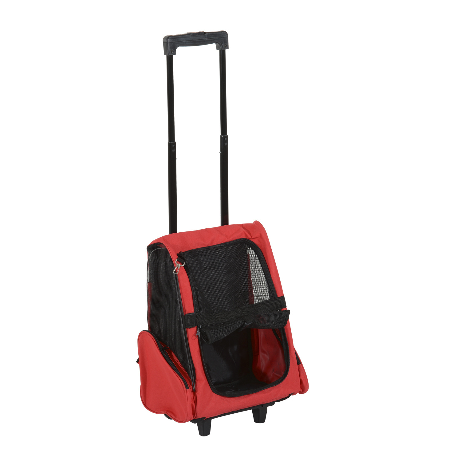 Paws 2 in 1 honden- en kattentrolley rood