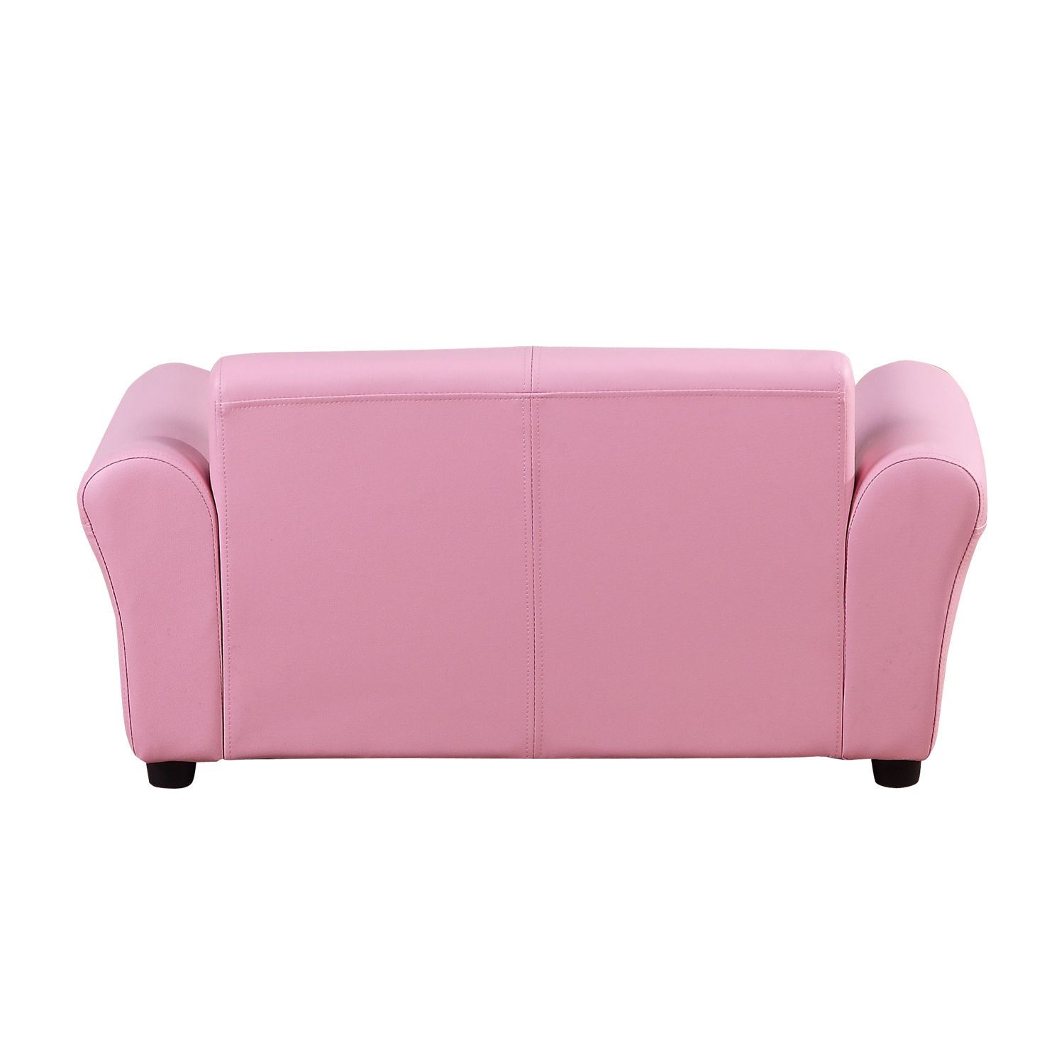 HOMdotCOM Kinderbank/sofa met voetenbank roze | 3 - 7 jaar | 83 x 42 x 41 cm