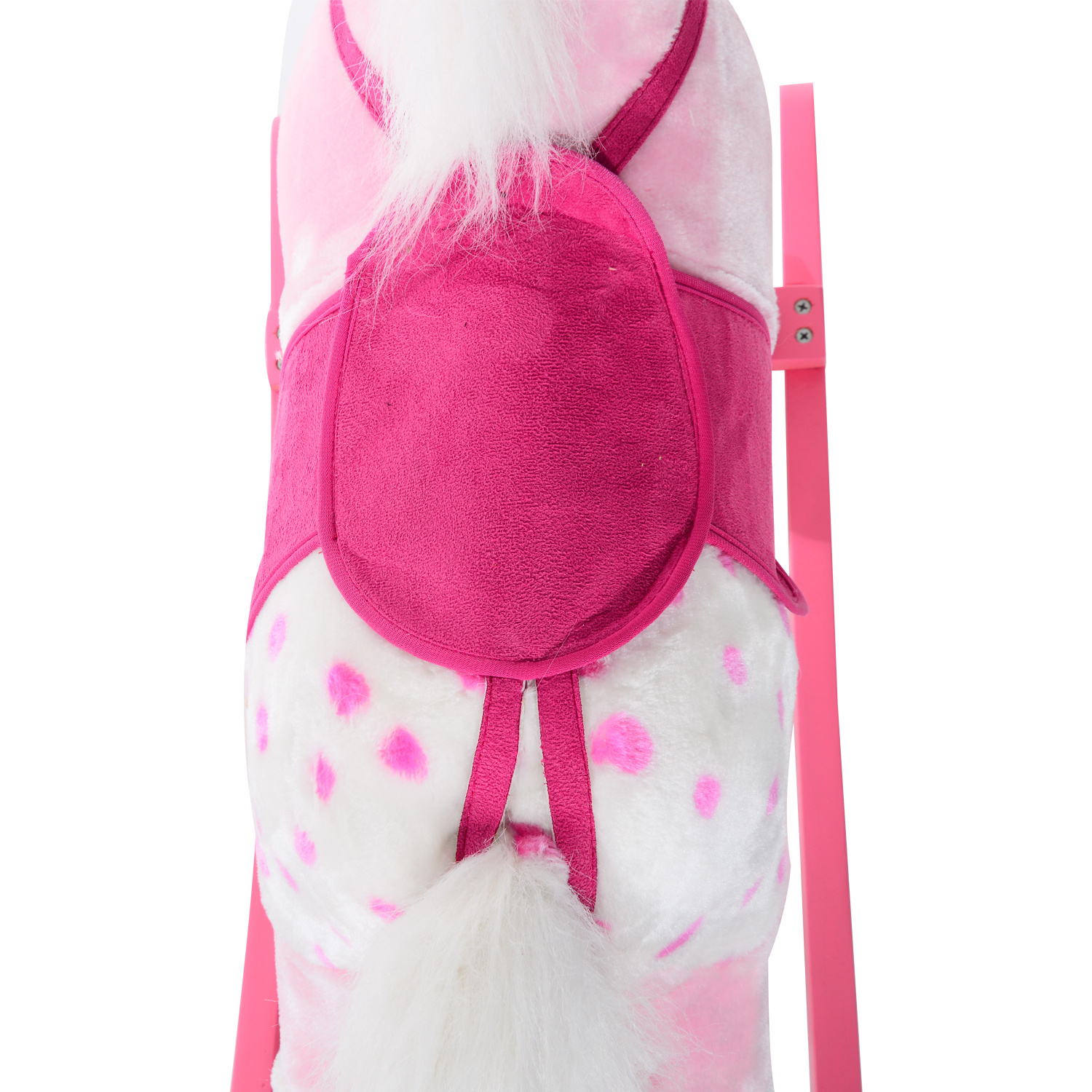 HOMdotCOM Kinder hobbelpaard Roze