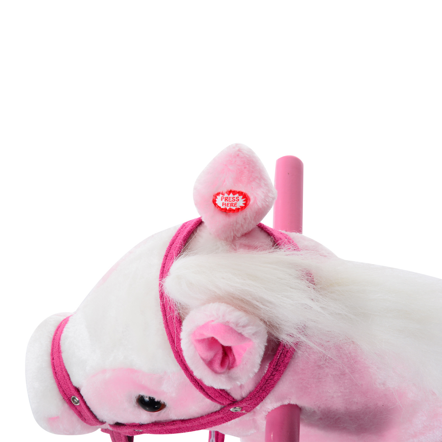 HOMdotCOM Kinder hobbelpaard Roze