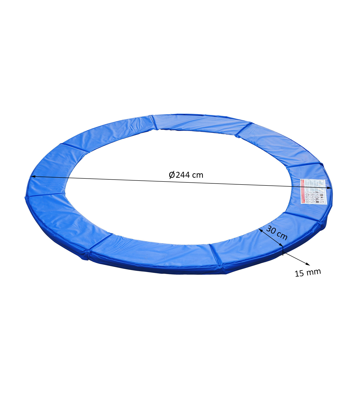 Sunny Trampolinerand weerbestendig vervanging blauw Ø 244 cm