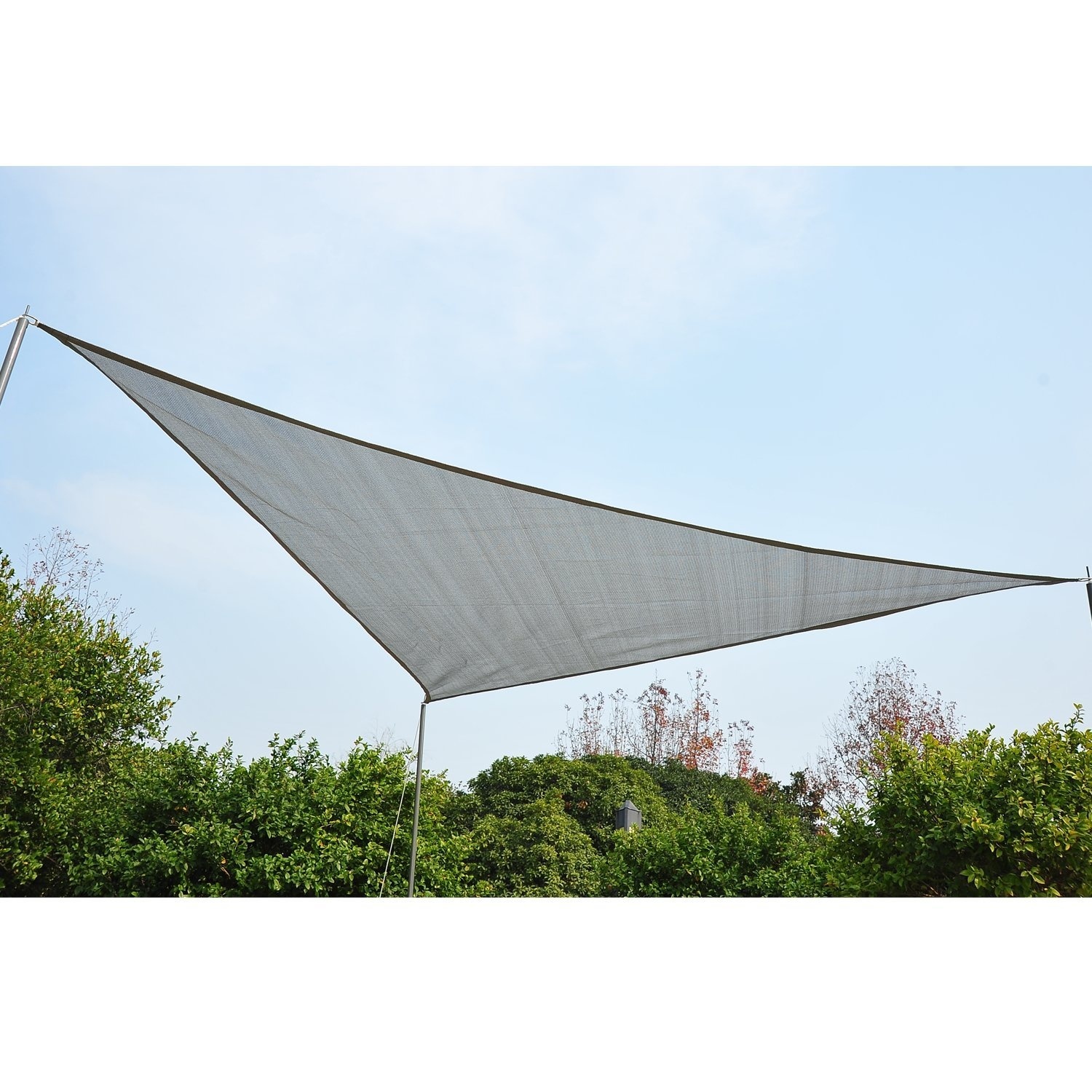 Sunny Zonnedoek driehoekig HDPE grijs 3 x 3 x 3m