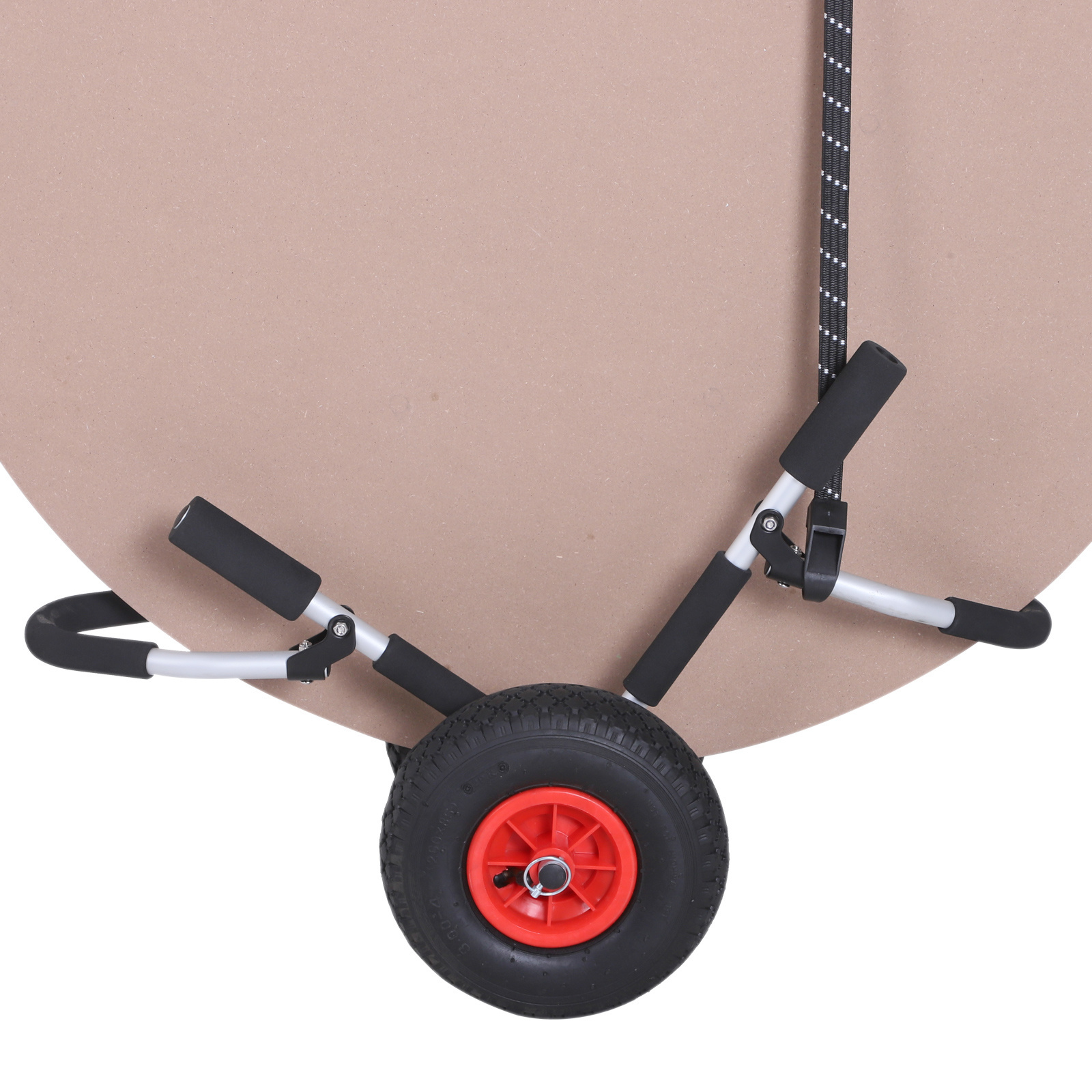 HOMdotCOM Transportwagen voor surfboard of kajak met luchtbanden tot 45kg