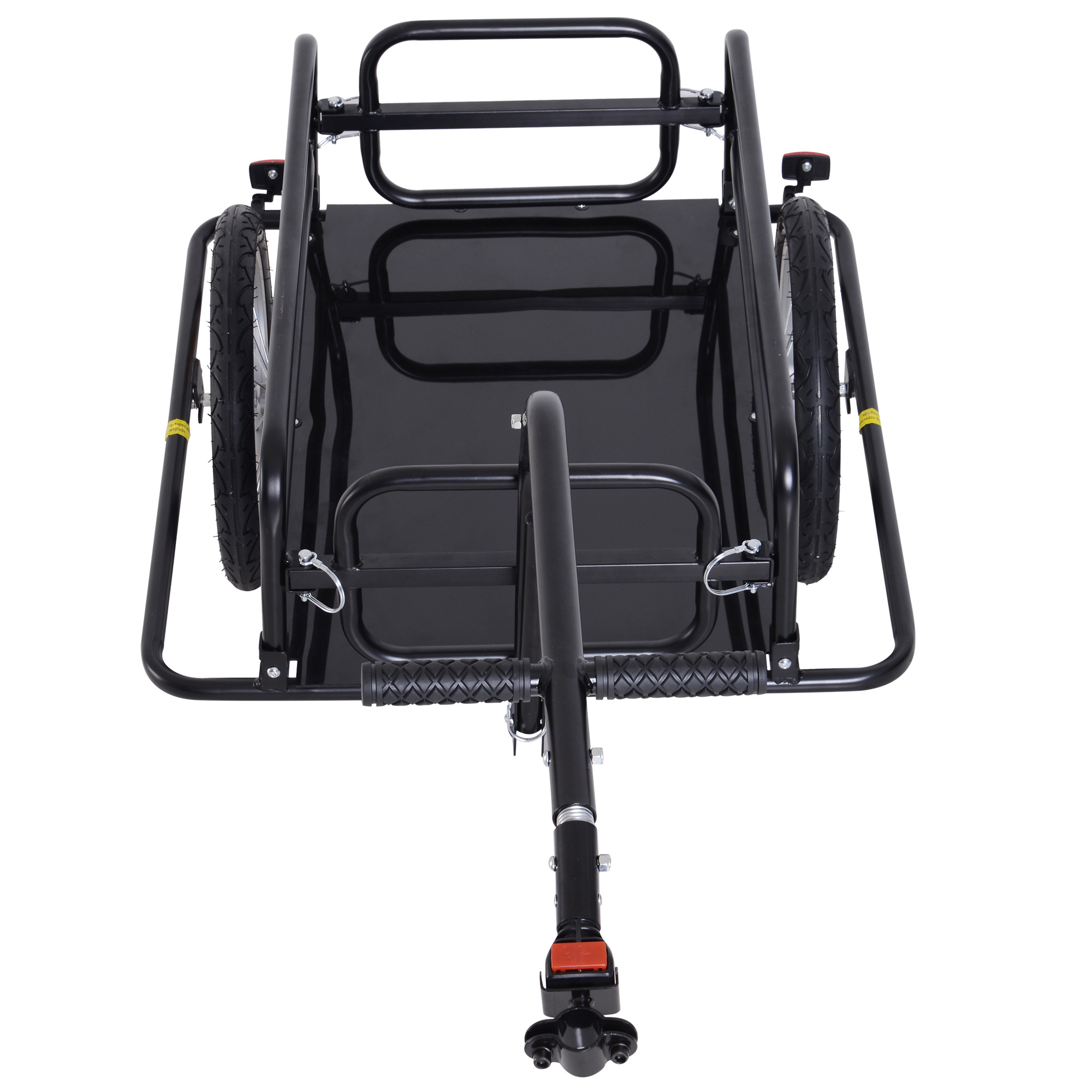 HOMdotCOM Fietsaanhanger Zwart tot 36kg - Staal