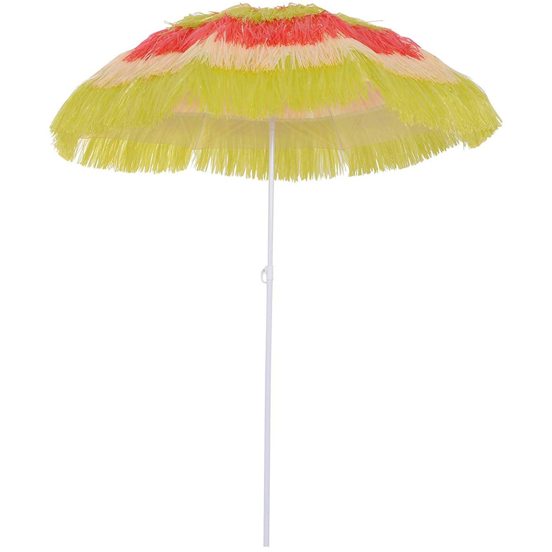 Outsunny Parasol Hawaii 160 cm rood/geel