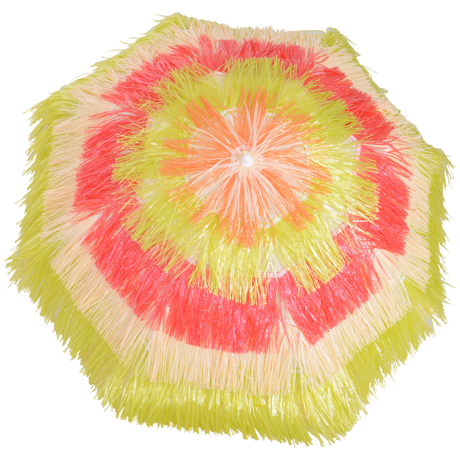 Outsunny Parasol Hawaii 160 cm rood/geel