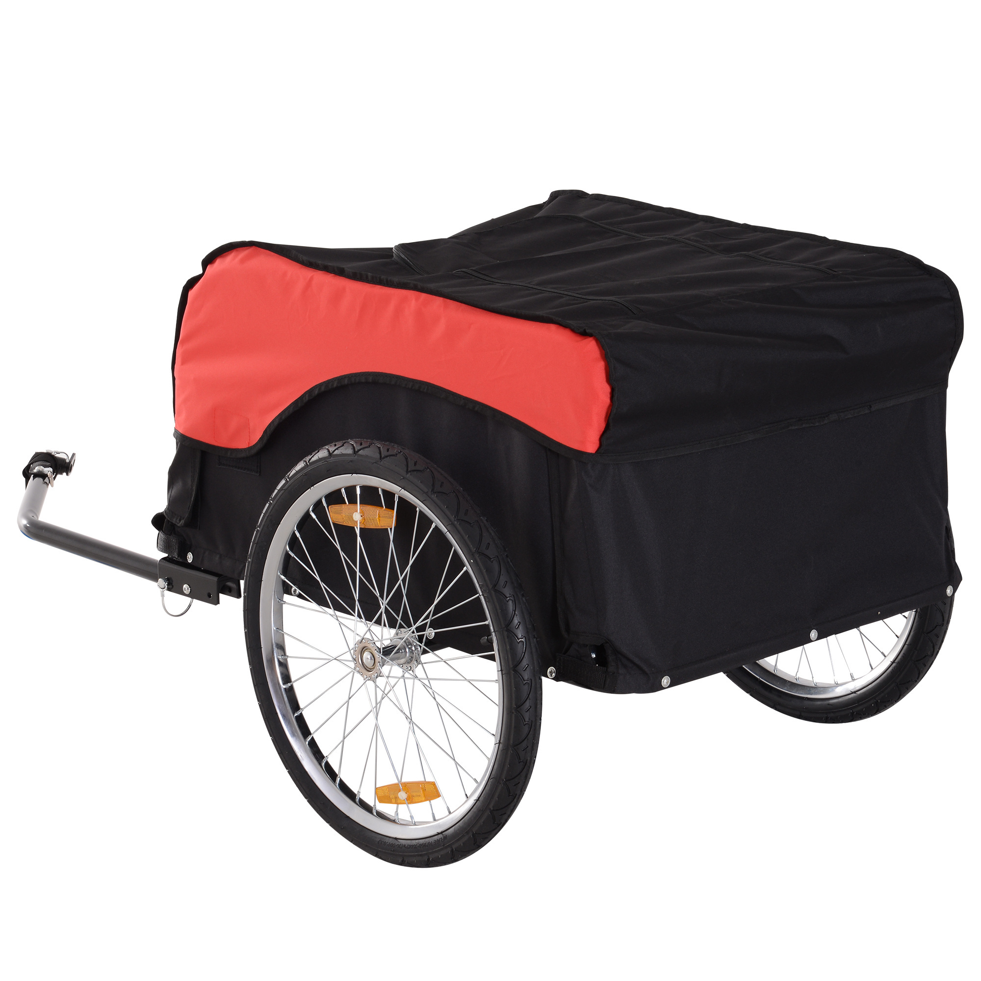 HOMdotCOM Fietskar rood/zwart