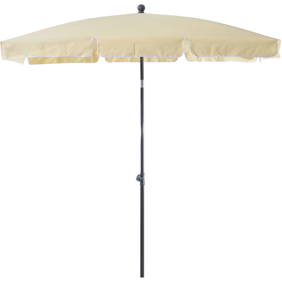 Sunny Parasol vierkant knikbaar crèmewit 200 x 125 x 235cm