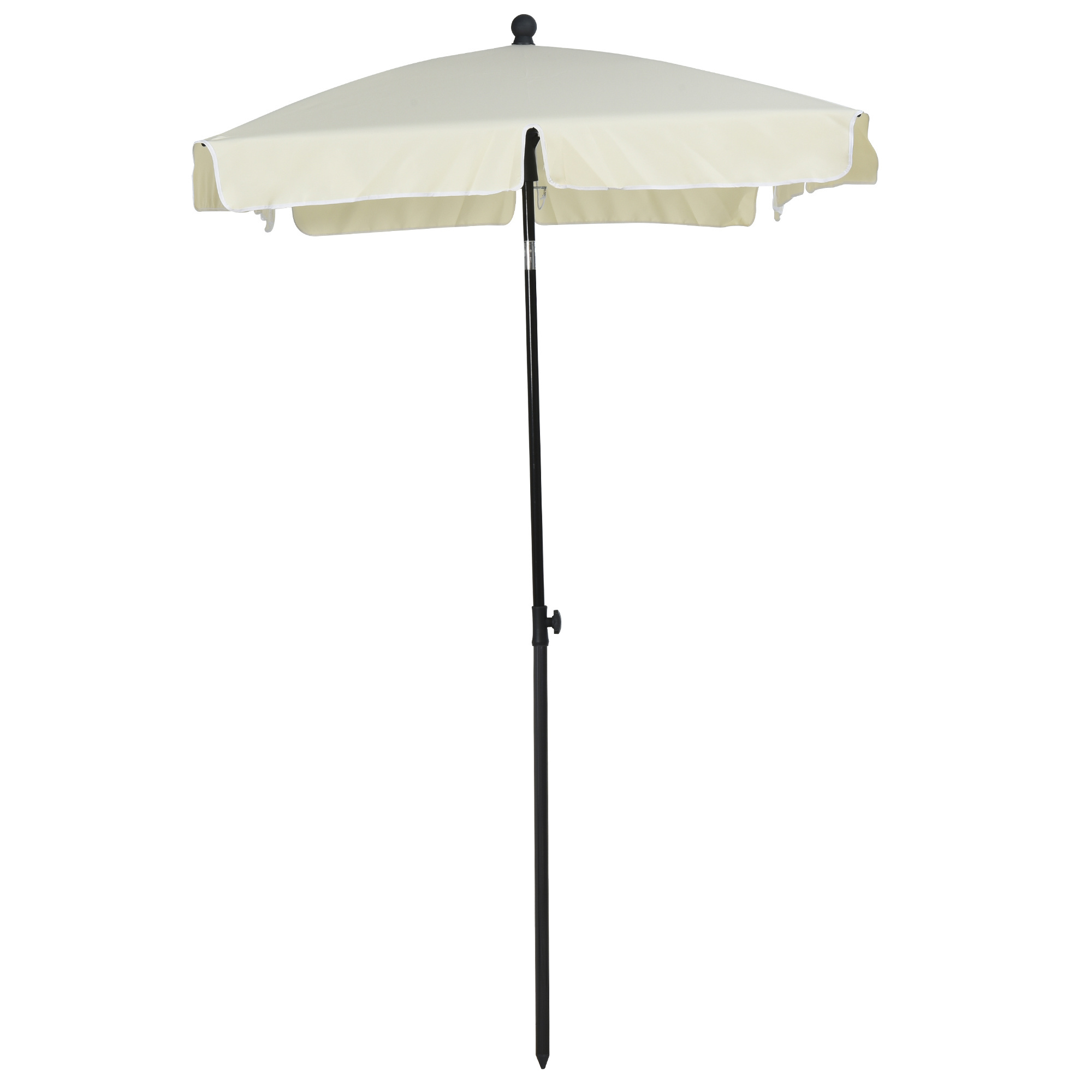 Sunny Parasol vierkant knikbaar crèmewit 200 x 125 x 235cm