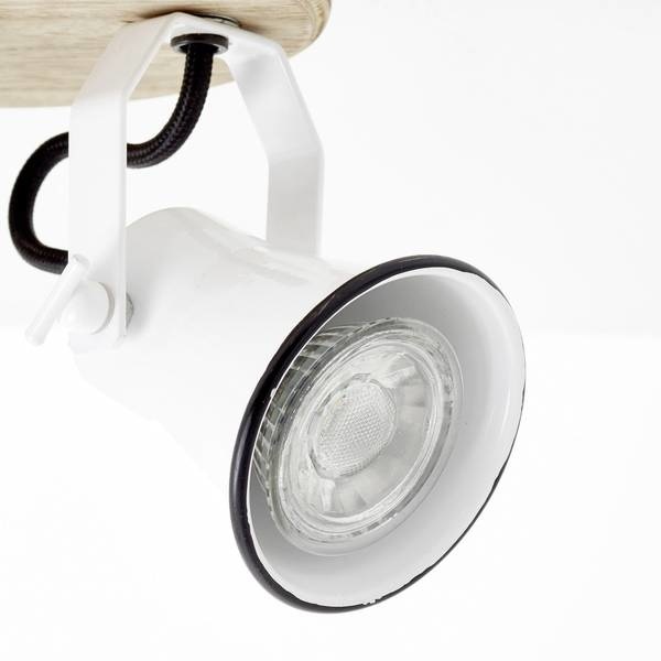 Brilliant SEED Plafondlamp 3xGU10 Hout Wit
