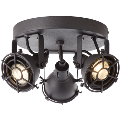 Brilliant JESPER Spotlamp 2xGU10 4W Warmwit Zwart