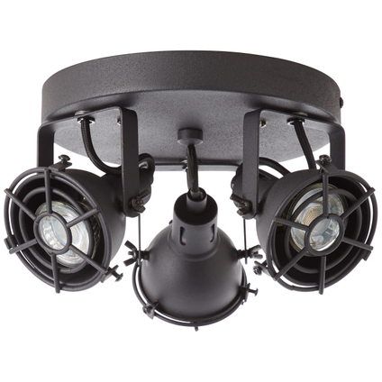 Brilliant JESPER Spotlamp 2xGU10 4W Warmwit Zwart