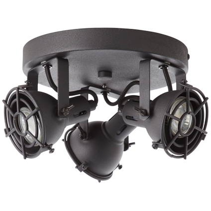 Brilliant JESPER Spotlamp 2xGU10 4W Warmwit Zwart
