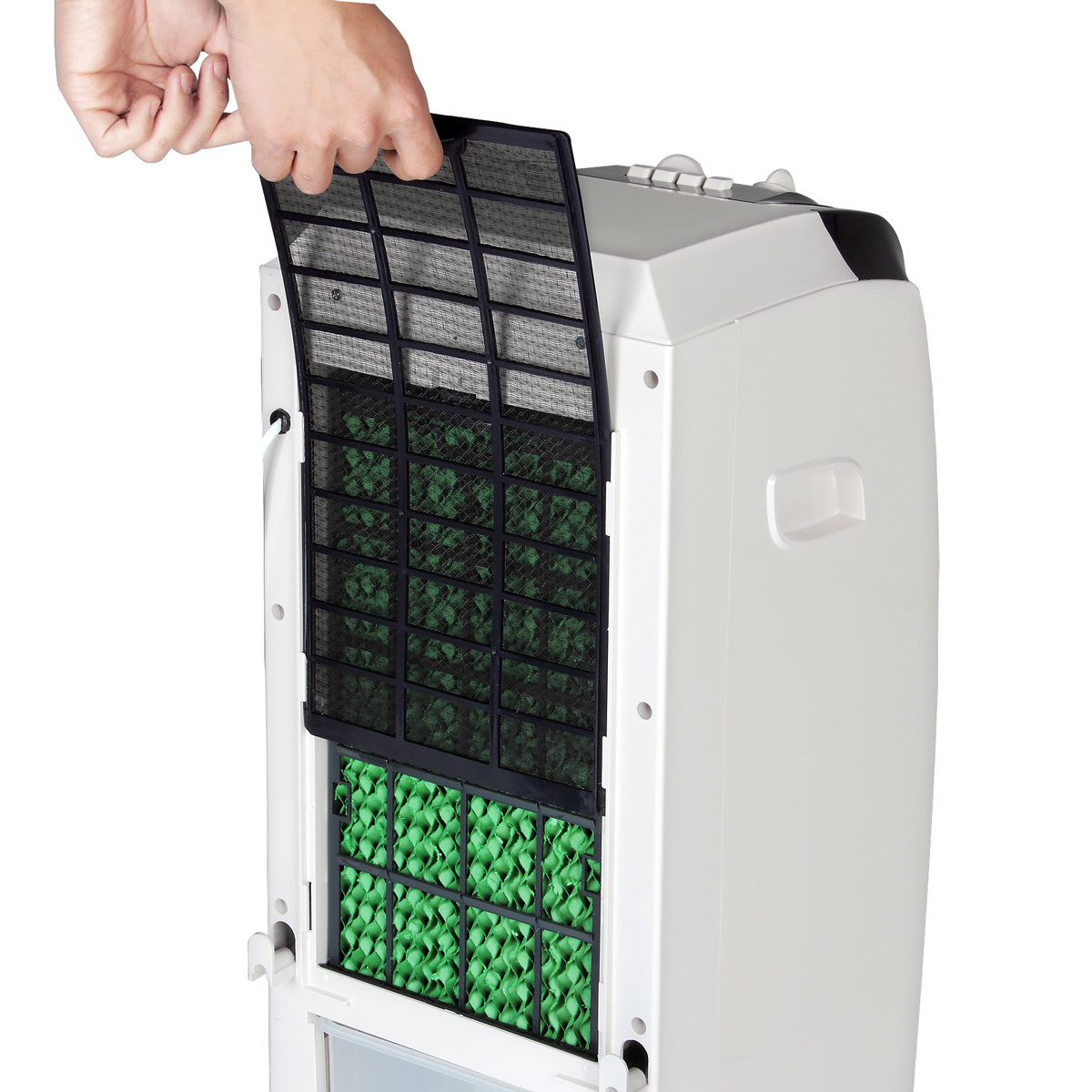 Monzana Mobiele Aircooler wit/zwart 5L