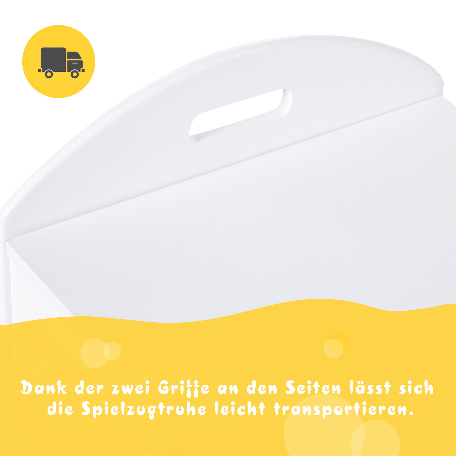 HOMdotCOM Kinderopbergdoos, wit