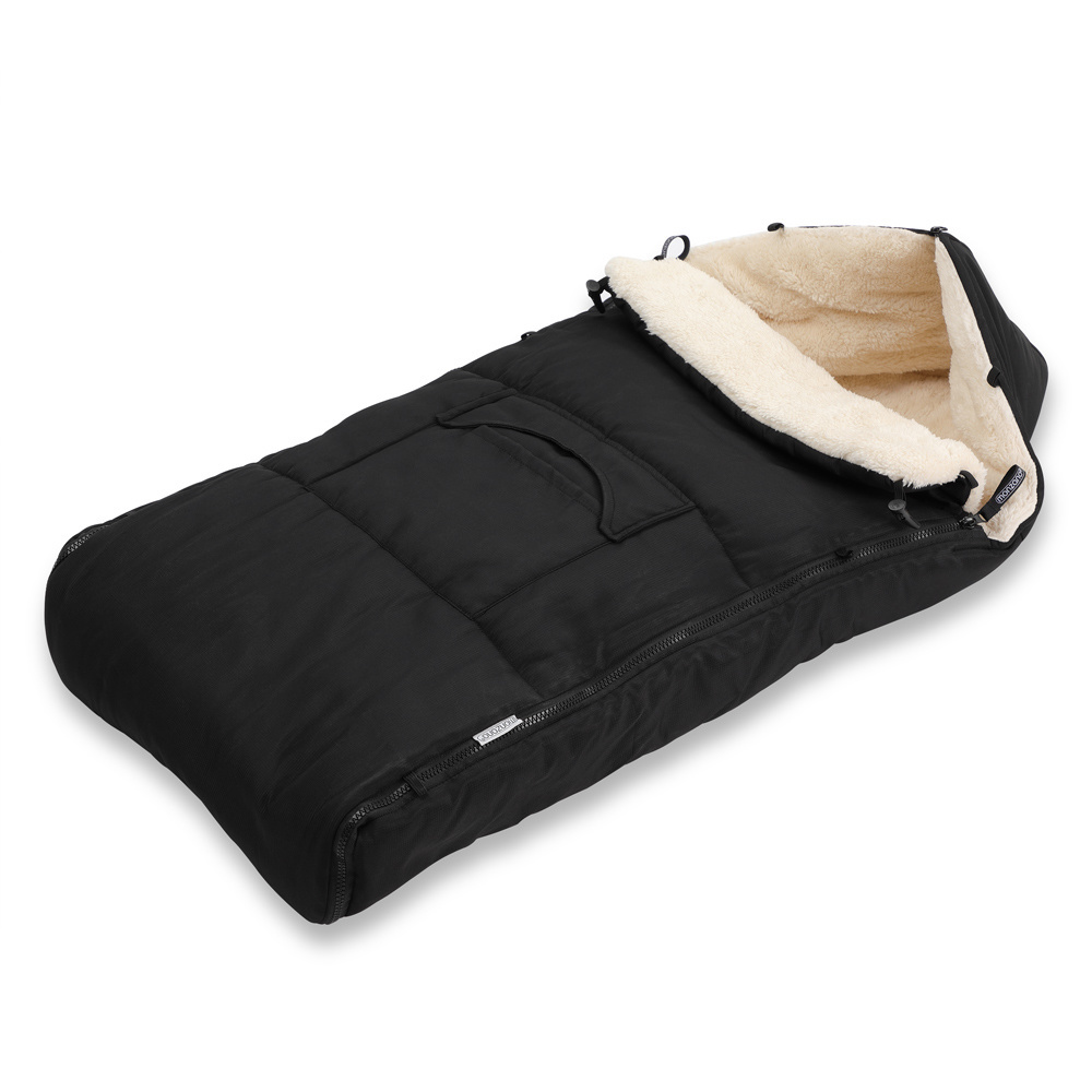 Monzana Kinderwagen Voetenzak Zwart | Teddy | Maxi-Cosi | met Opbergtas