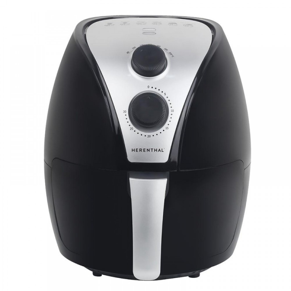 Herenthal Airfryer - Hetelucht friteuse - Friteuse zonder olie - 3,5 Liter
