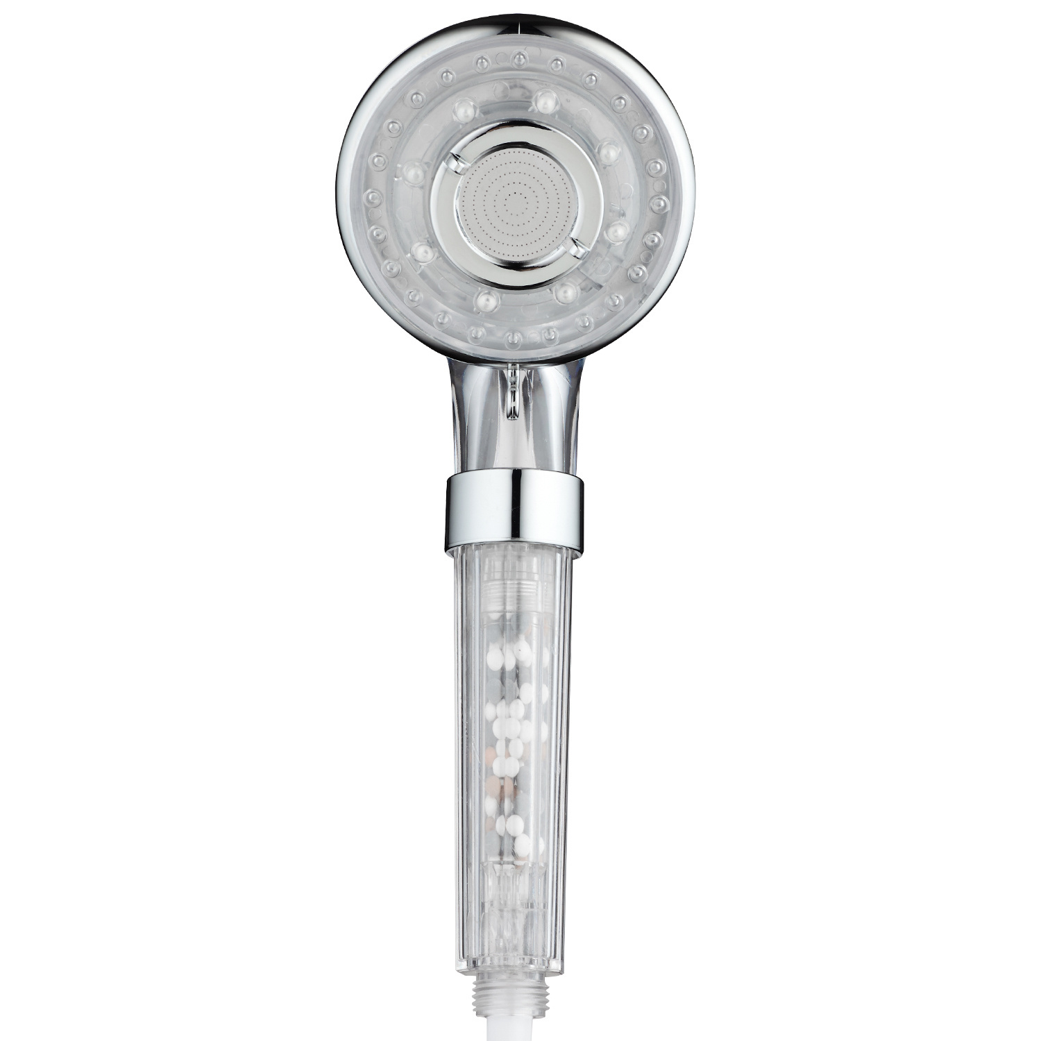 Herzberg RVS Douchekop met 30% waterbesparing- Antibacteriële Activering Mineralisatiebal