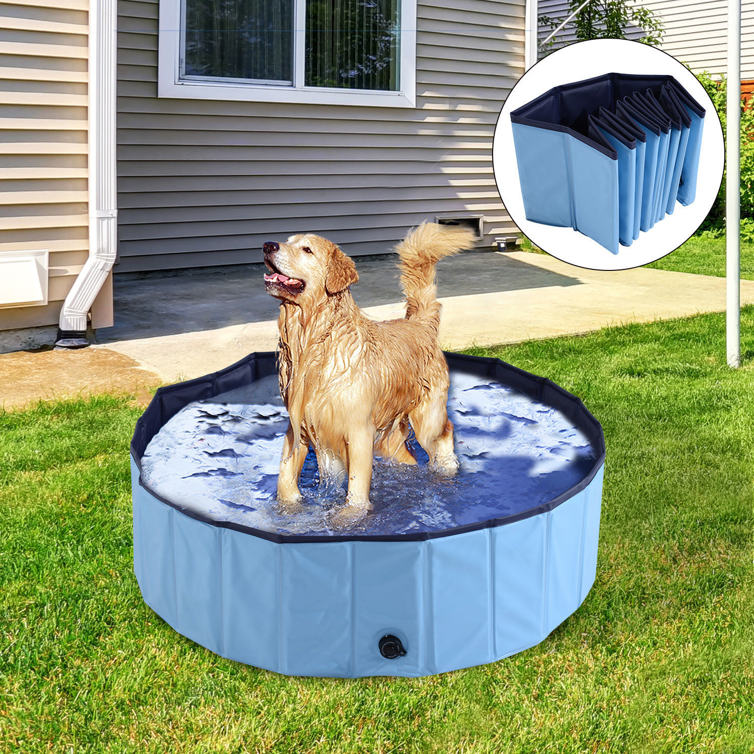 Paws Hondenzwembad blauw 100cm