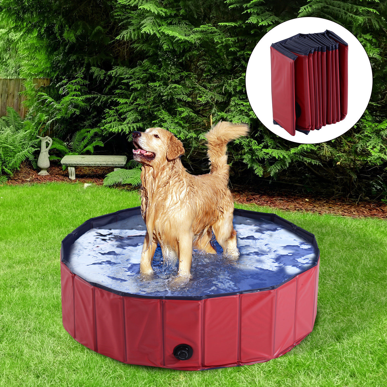Paws Hondenzwembad rood 100cm