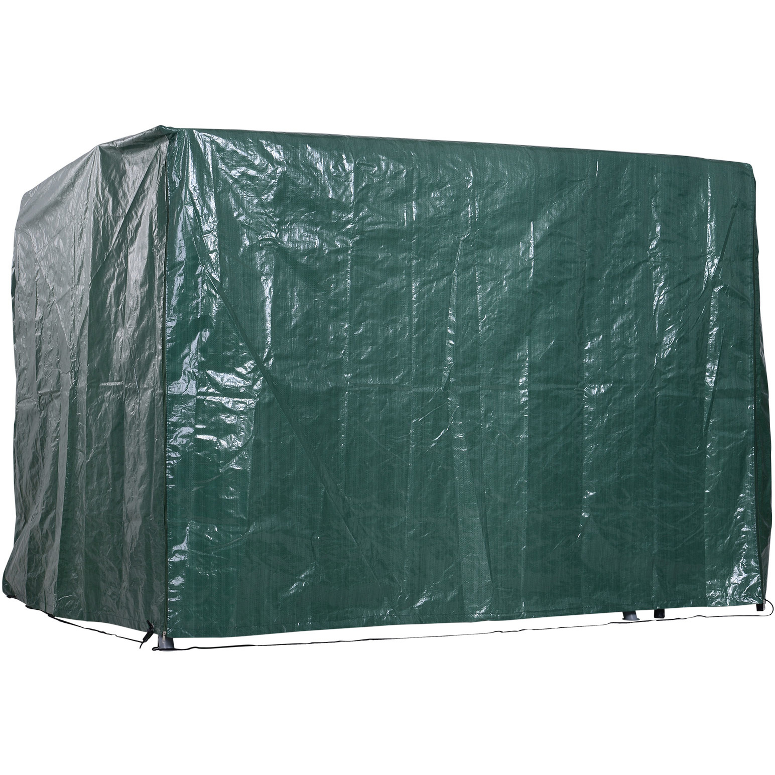 Sunny Tuinmeubel Beschermhoes waterdichte hoes UV-bescherming rechthoekig Groen 215 x 155 x 150 cm