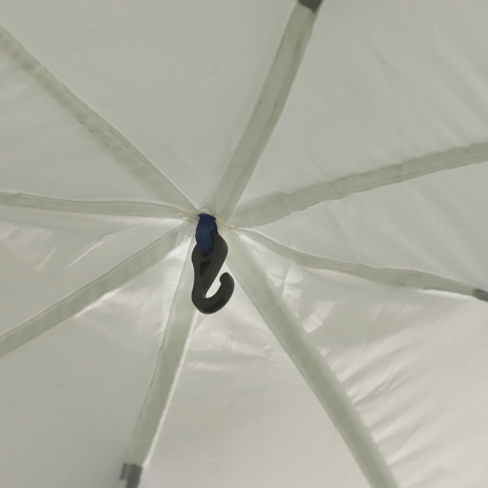 Outsunny Tuinpaviljoen, weerbestendig met glasvezel + polyester crème wit + blauw 3,5 x 3,5 x 2,3 m
