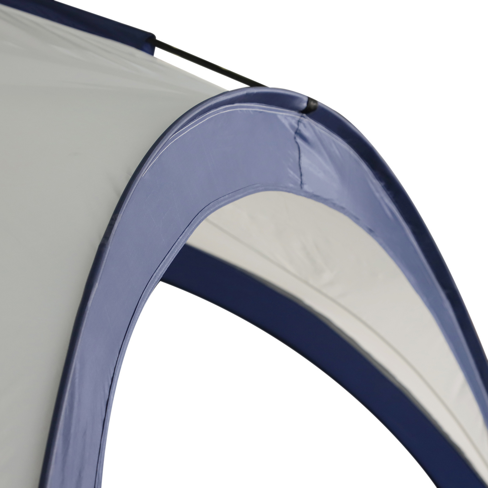 Outsunny Tuinpaviljoen, weerbestendig met glasvezel + polyester crème wit + blauw 3,5 x 3,5 x 2,3 m