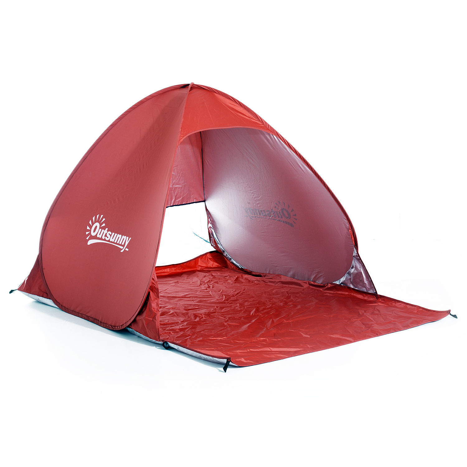 Sunny Pop Up strandtent automatisch 2-pers rood 150 x 200 x 115 cm