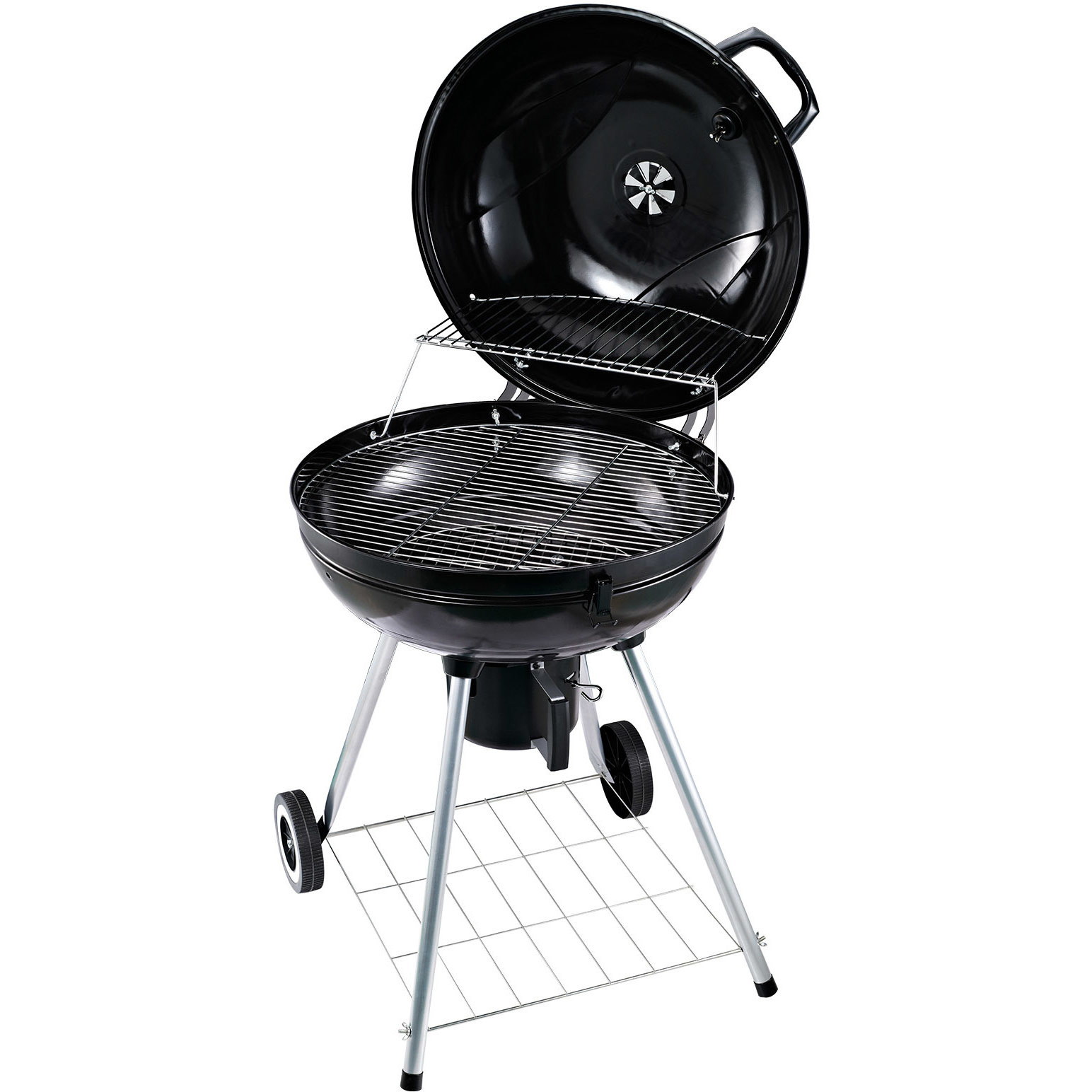 Sunny BBQ rond met as-vanger metaal zwart Ø 57 x 94 cm