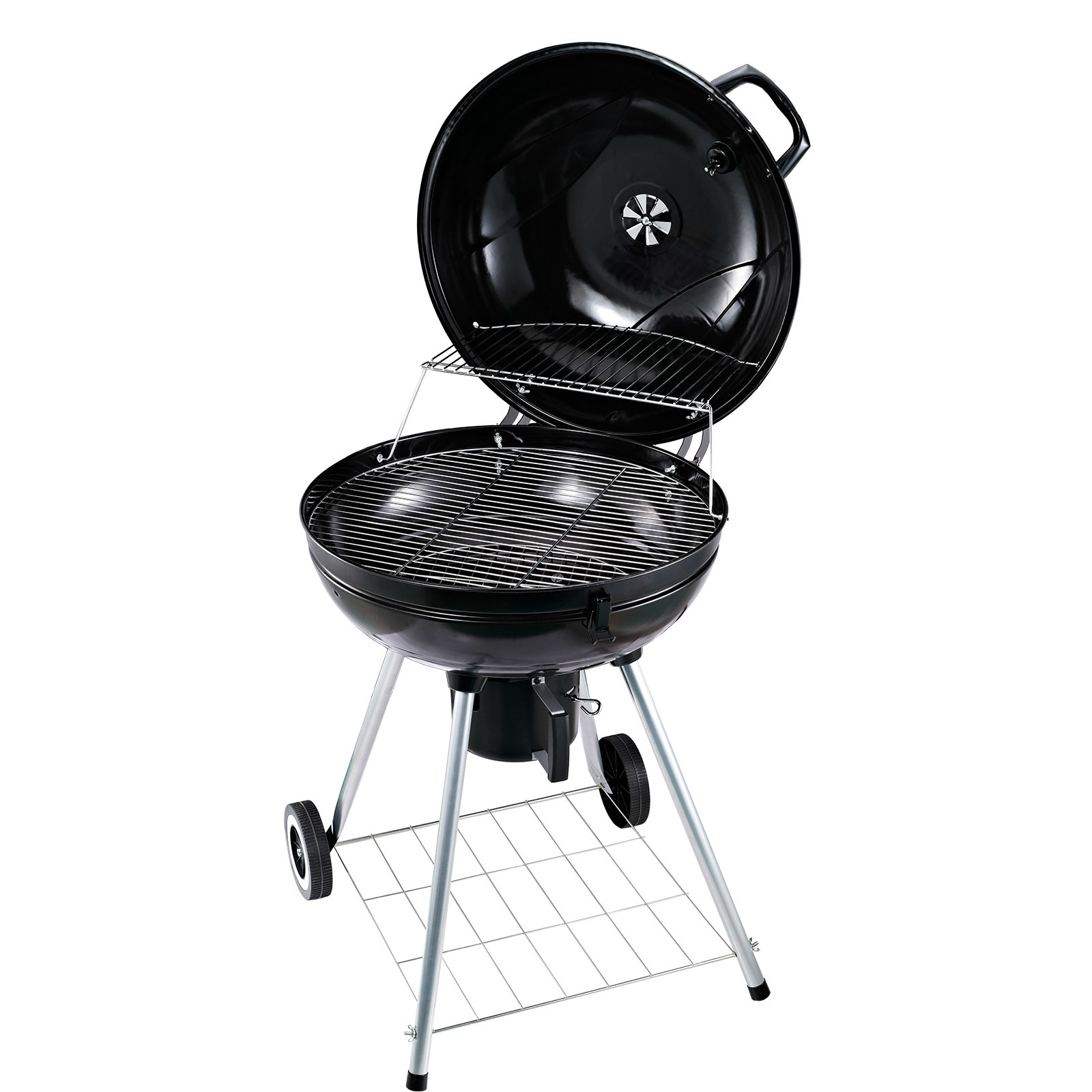 Sunny BBQ rond met as-vanger metaal zwart Ø 57 x 94 cm