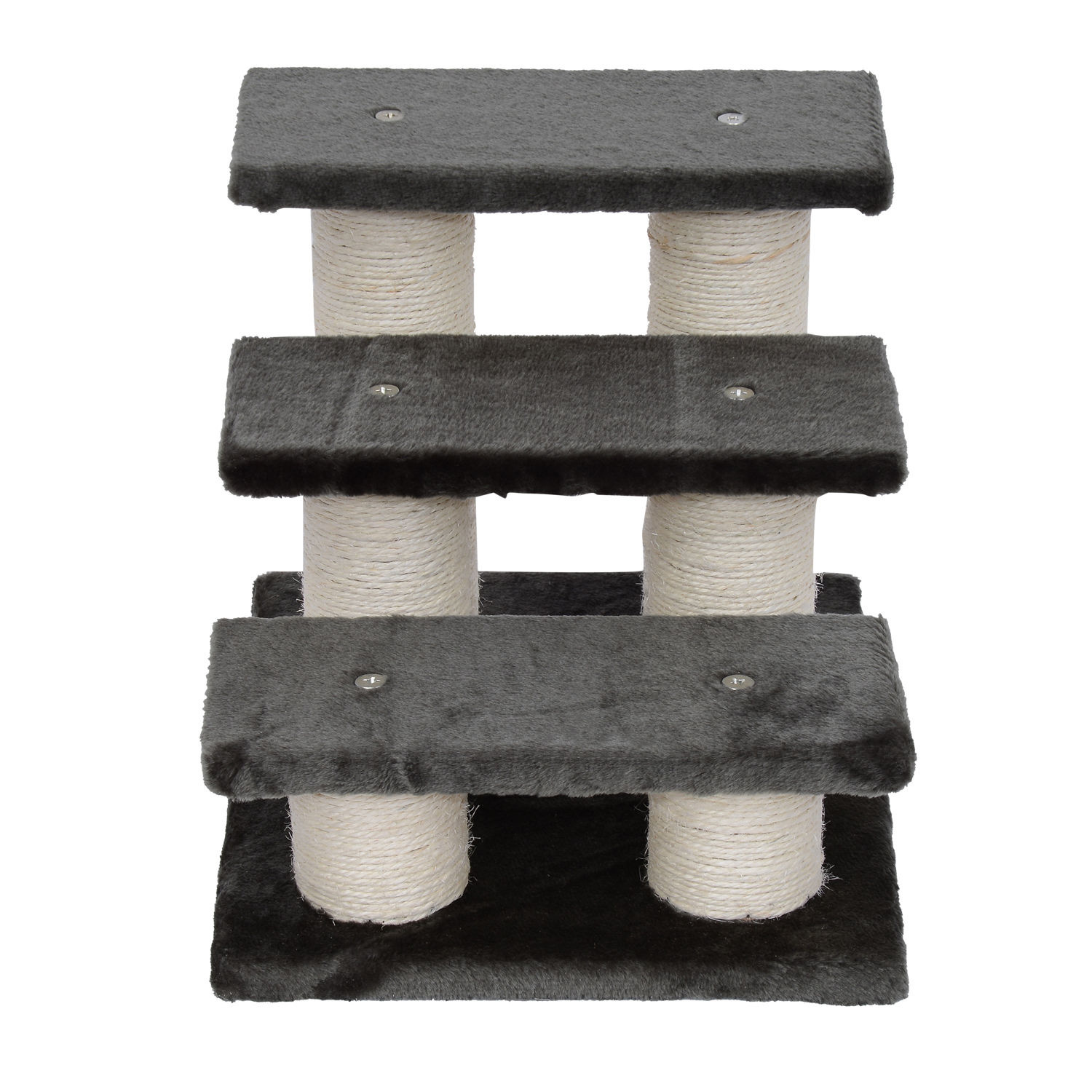 Paws Huisdier trapje met 3 treden grijs 45 x 35 x 34cm
