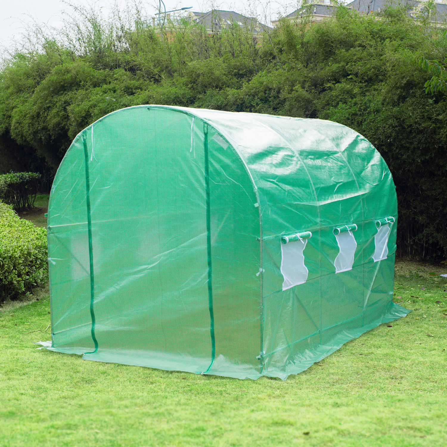 Sunny Folie Tuinkas groen voor tomaten 3,5 x 2 x 2m