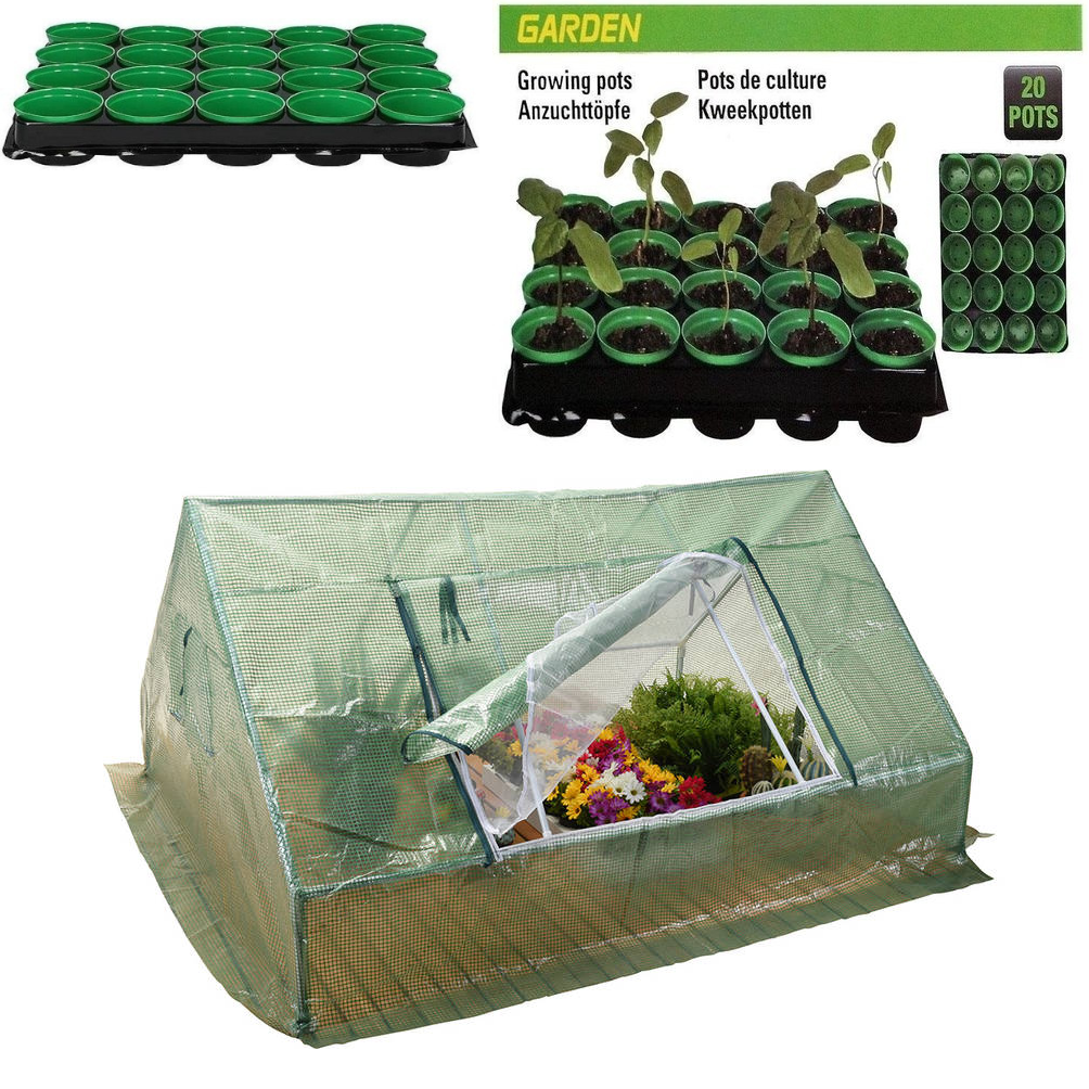 Pro Garden kweekkast 180 x 142 x 93 cm INCLUSIEF kweekpotten