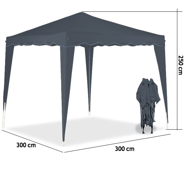 Casaria Vouwpaviljoen Capri - Popup 3x3m Antraciet