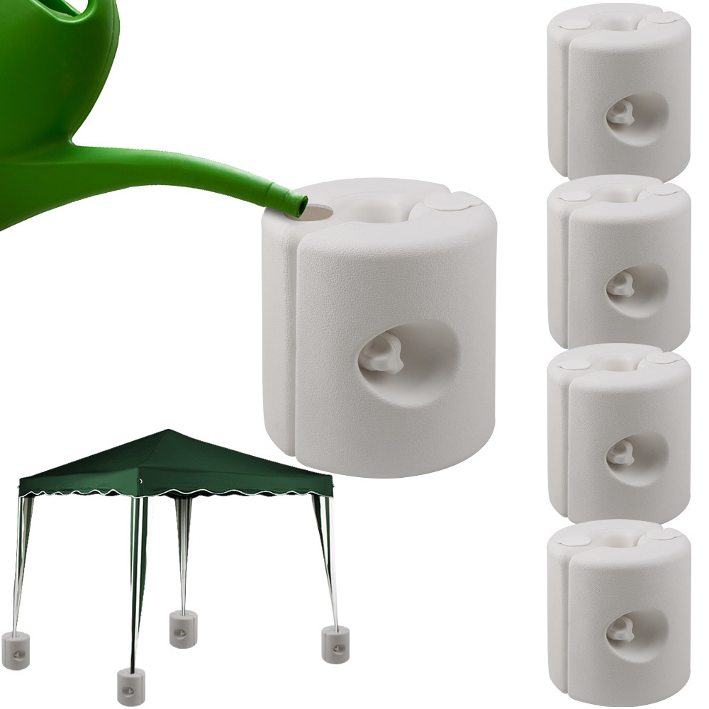 Casaria Paviljoen Stand Bescherming Set van 4 Wit