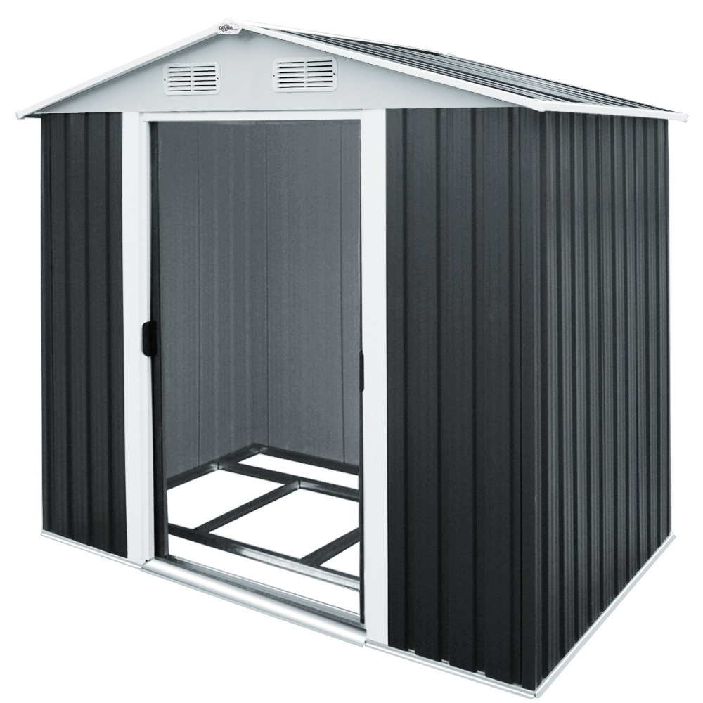 Deuba Tuinhuis antraciet metaal 210x132x186cm