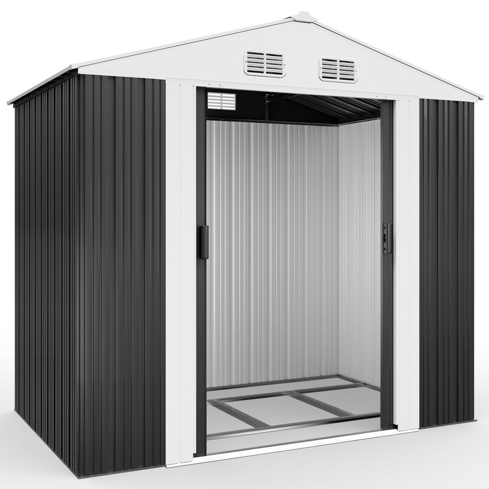 Deuba Tuinhuis antraciet metaal 210x132x186cm