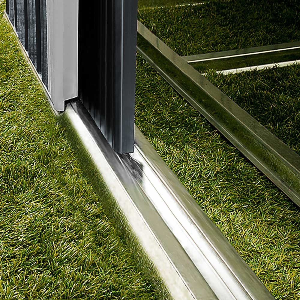 Deuba Tuinhuis antraciet metaal 210x132x186cm