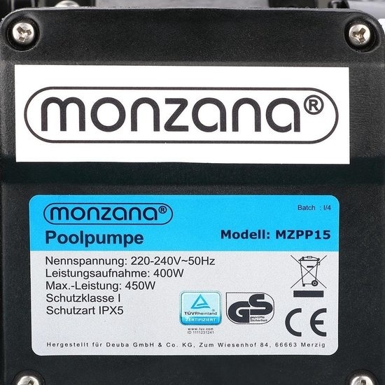 Zand filtersysteem 9.600 L/h met voorfilter
