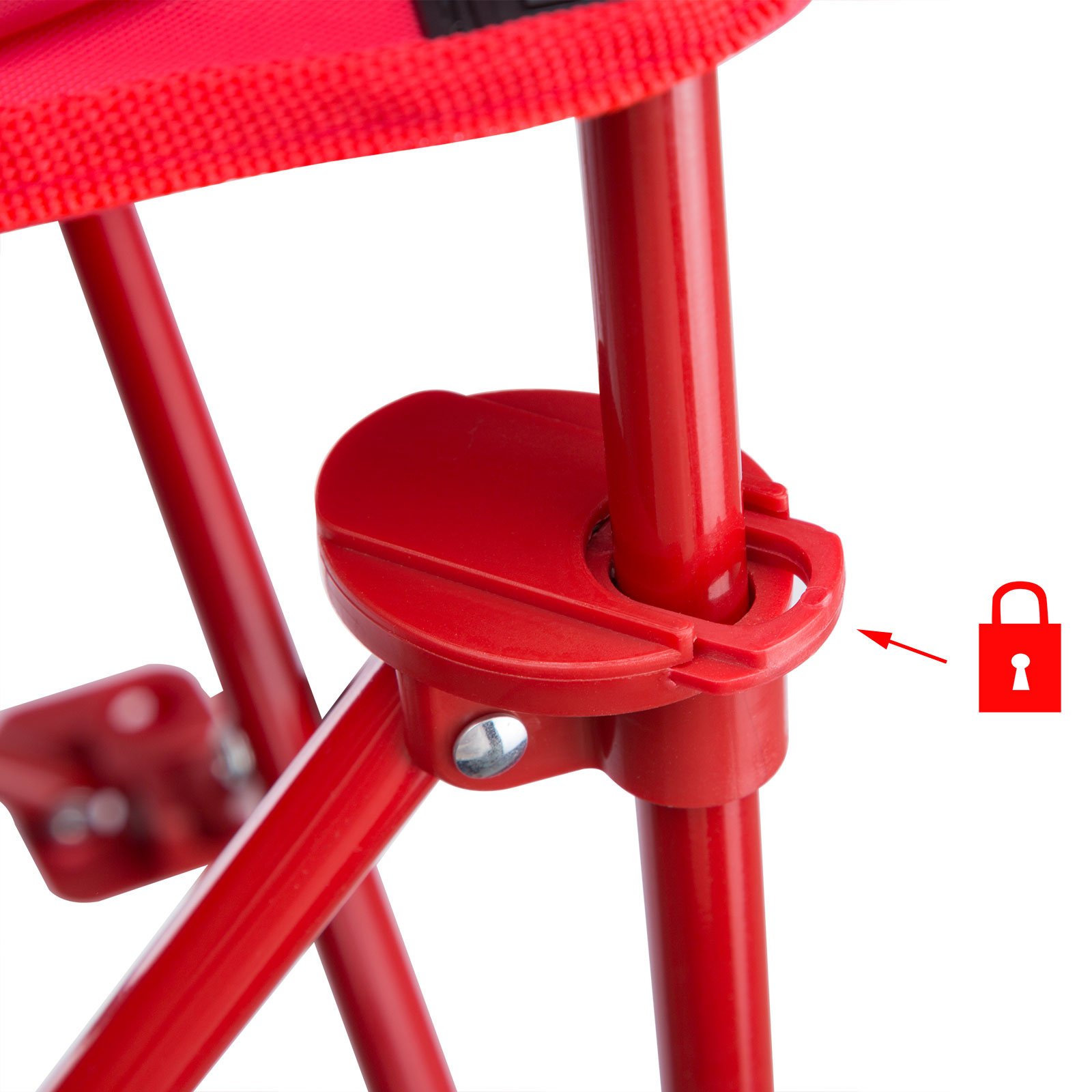 Spielwerk Kinder Tuinstoel/ Vouwstoel/ Klapstoel - 2stuks - Lieveheersbeestje - 61x56x34cm
