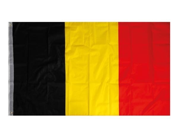 Koop België vlag / Belgische Vlag - 90 x 150 cm - Zwart / Geel / Online bij ThuisXL.nl - ThuisXL.nl