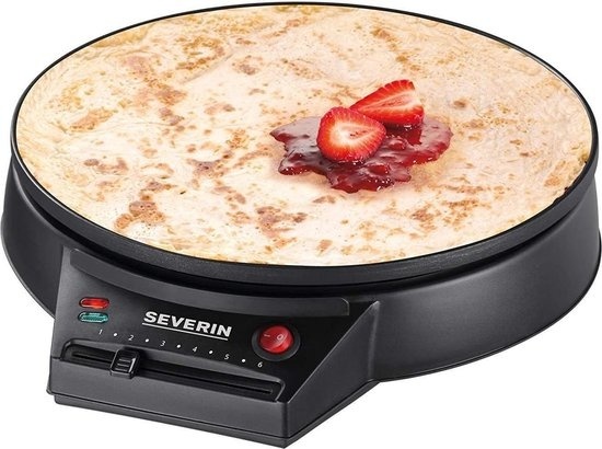 Severin Crêpe maker/ Pannenkoekenijzer - 1000 Watt - Zwart