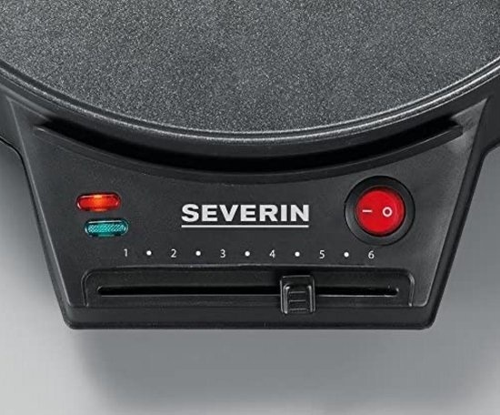 Severin Crêpe maker/ Pannenkoekenijzer - 1000 Watt - Zwart