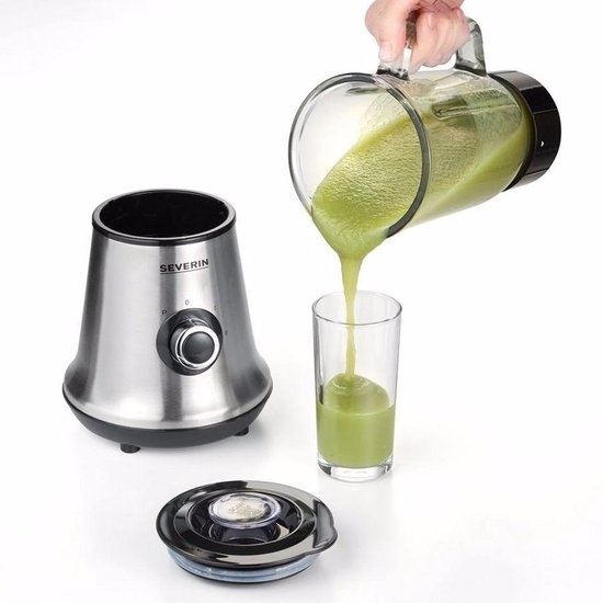 Severin Blender - 1 Liter - 500 Watt - met Maatbekertje - Pulse knop - Geschikt voor ijs